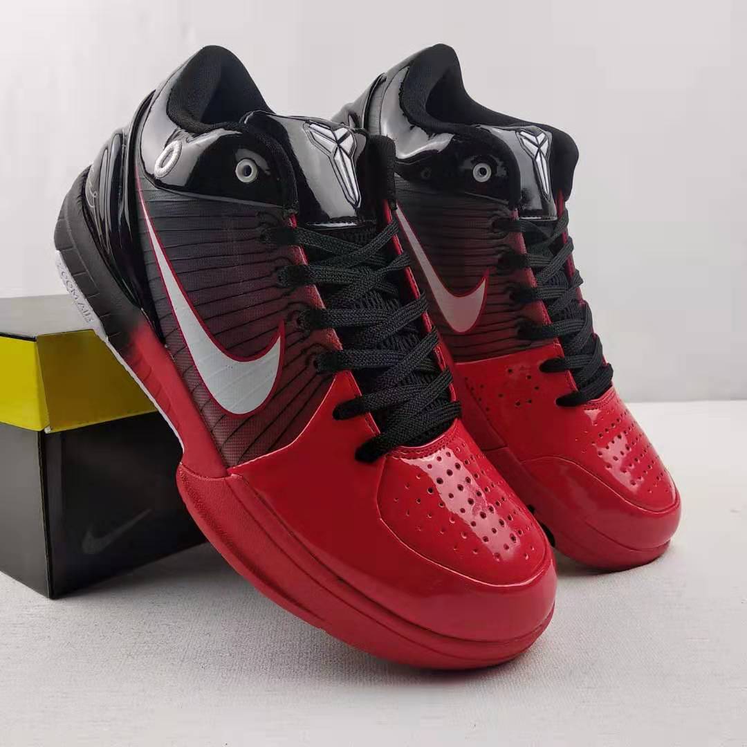 2020 Nike Kobe Bryant IV Hot Red Black White Shoes